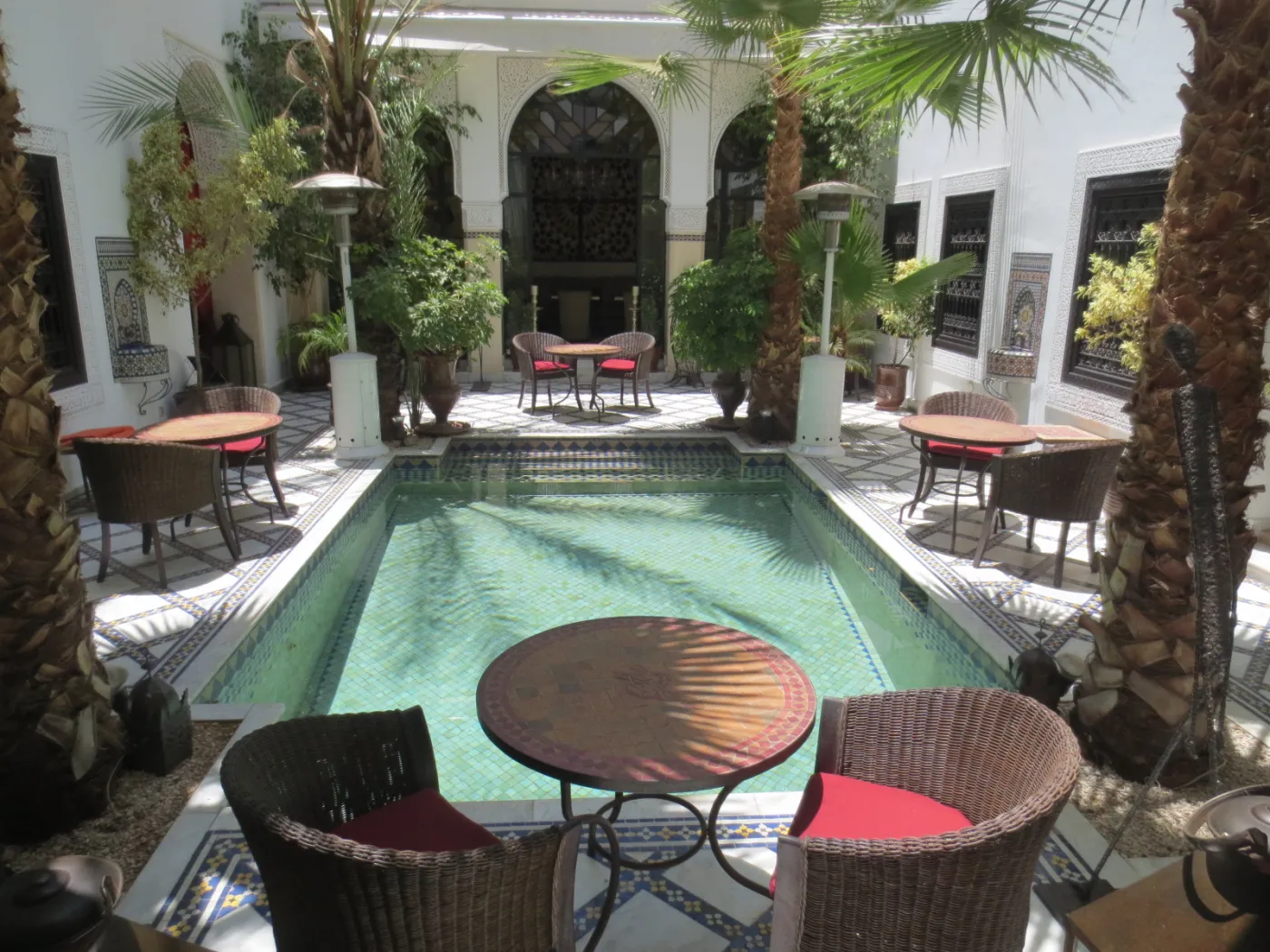 Courtyard of a traditional Marrakech riad
